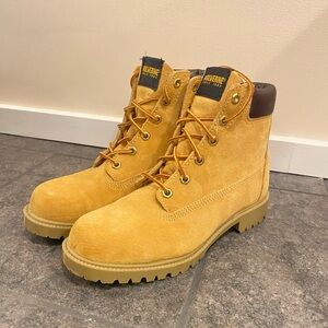 Wolverine Wheat Suede Lace-Up Work Boots